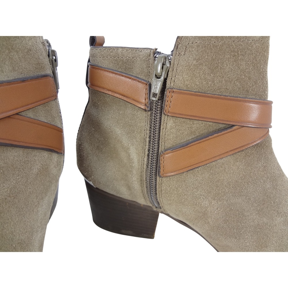 Coach Womens Tan Suede Leather Buckle Ankle Boots Size 11 B - Picture 7 of 11
